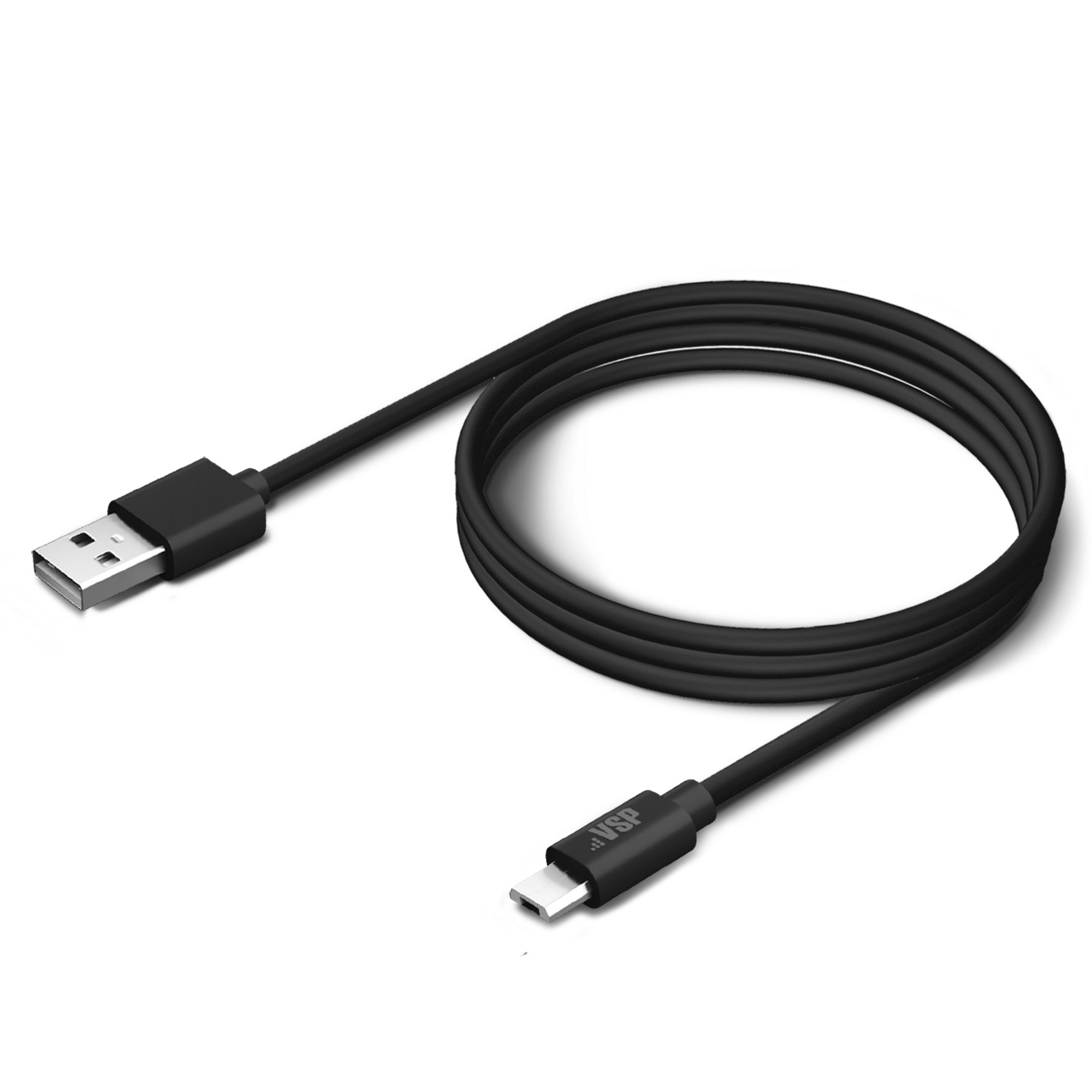 Дата-кабель USB - micro USB, 1м, черный