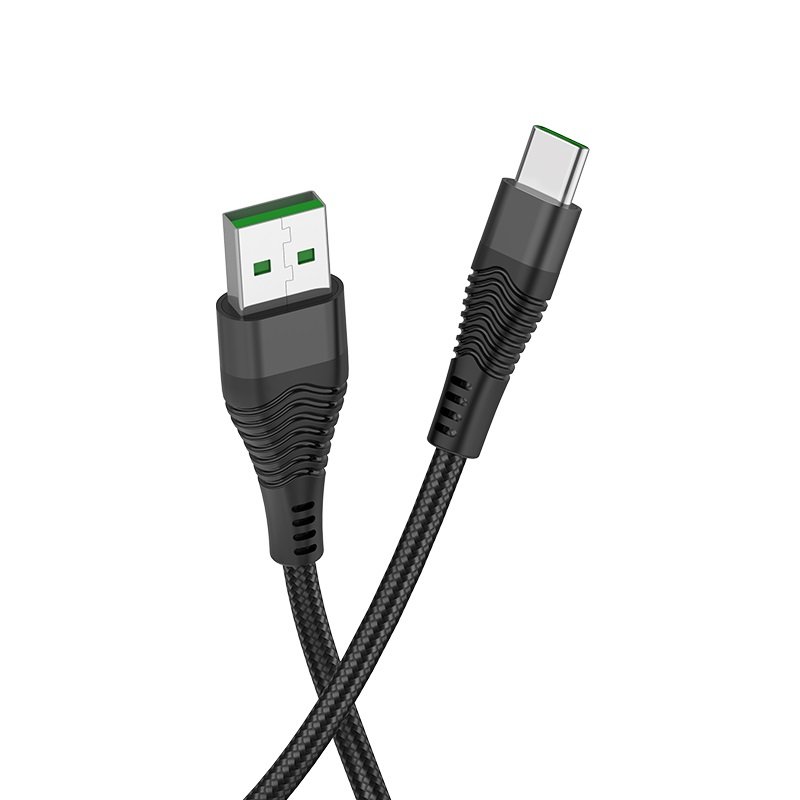 Дата-кабель HOCO U53  5A Flash Type-C 1м (черный)