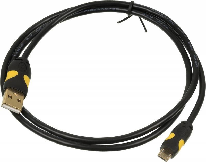 Дата-кабель 2A Smooth Connector micro 1м черный