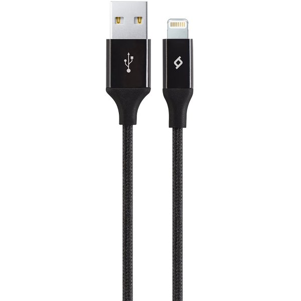 Дата-кабель TEC Lightning 1.0m alum черный