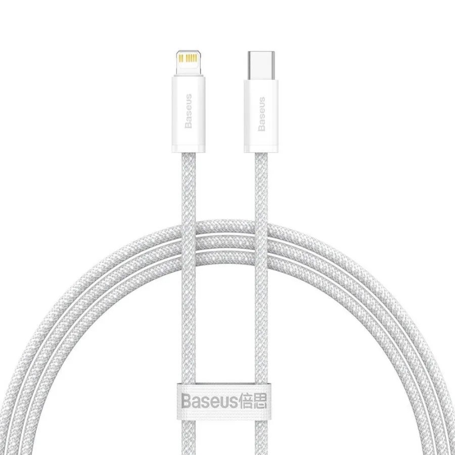 Дата-кабель Baseus Dynamic (CALD000002) Fast Charging Type-C to iP 20W 1m White