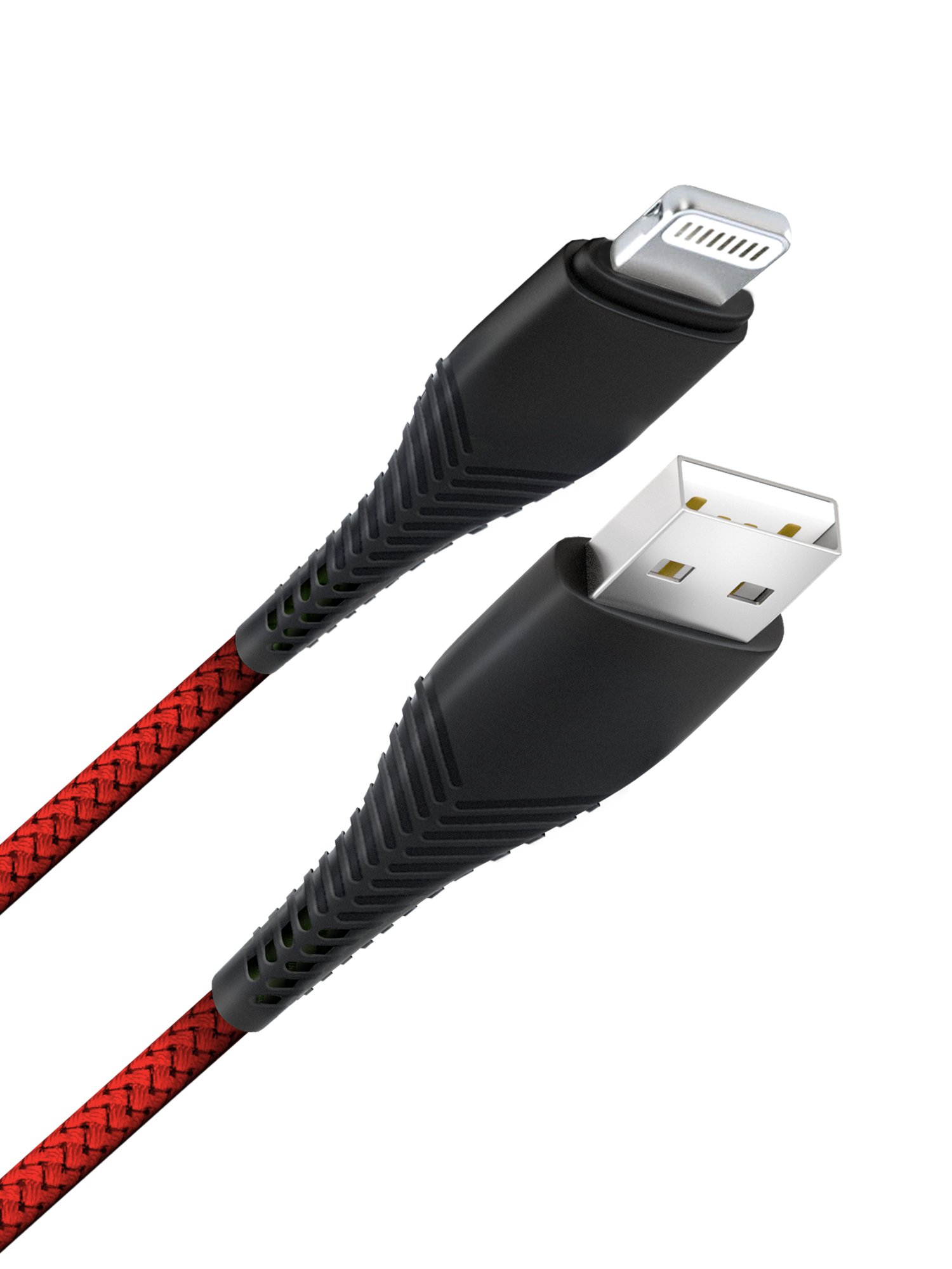 Дата-кабель Fishbone USB - 8 pin, 3А, 1м, красный