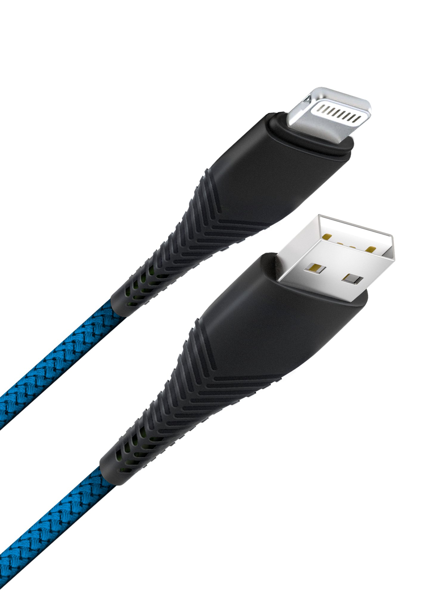 Дата-кабель Fishbone USB - 8 pin, 3А, 1м, темно-синий