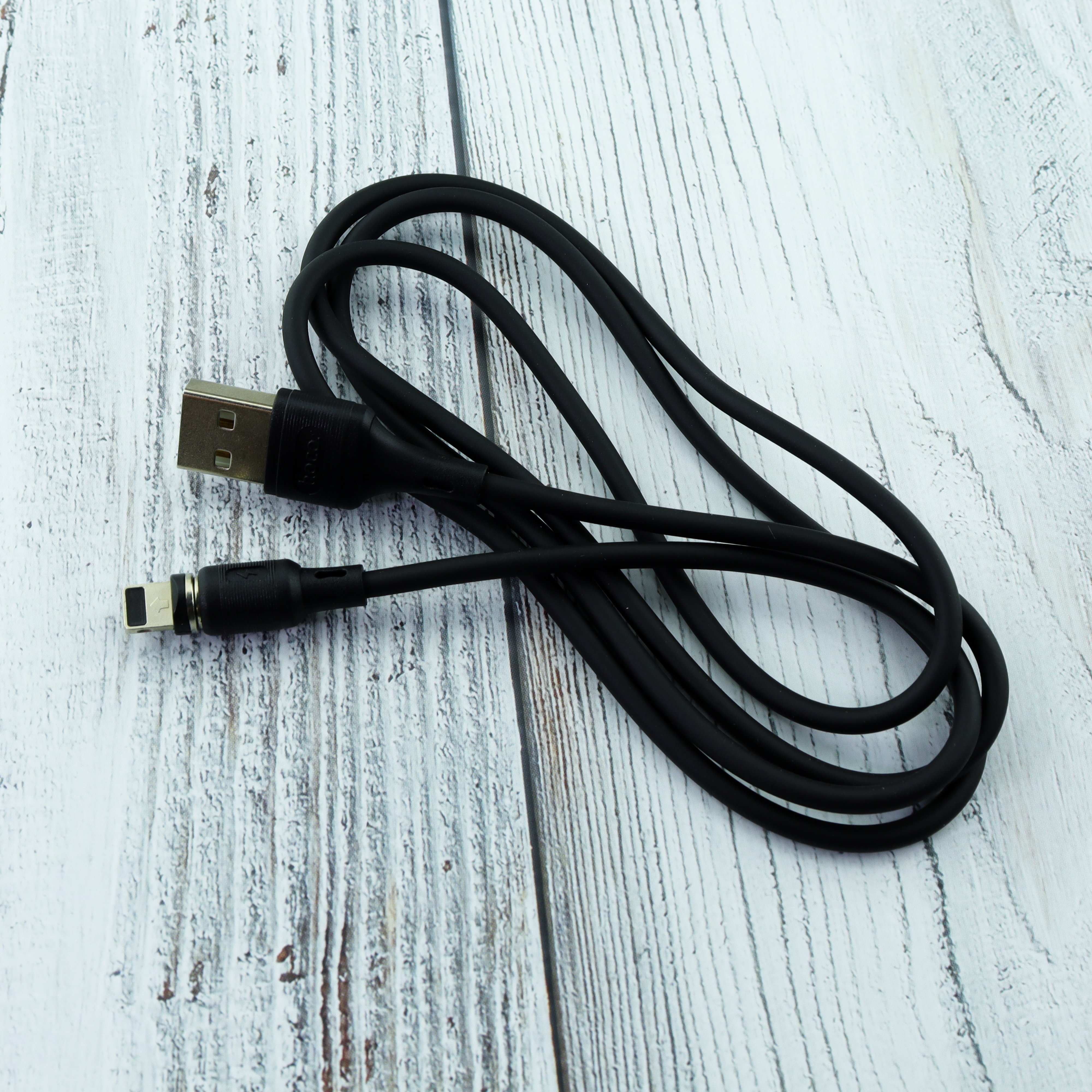 Дата-кабель HOCO X52 Sereno magnetic charging Lightning, 1м (черный)
