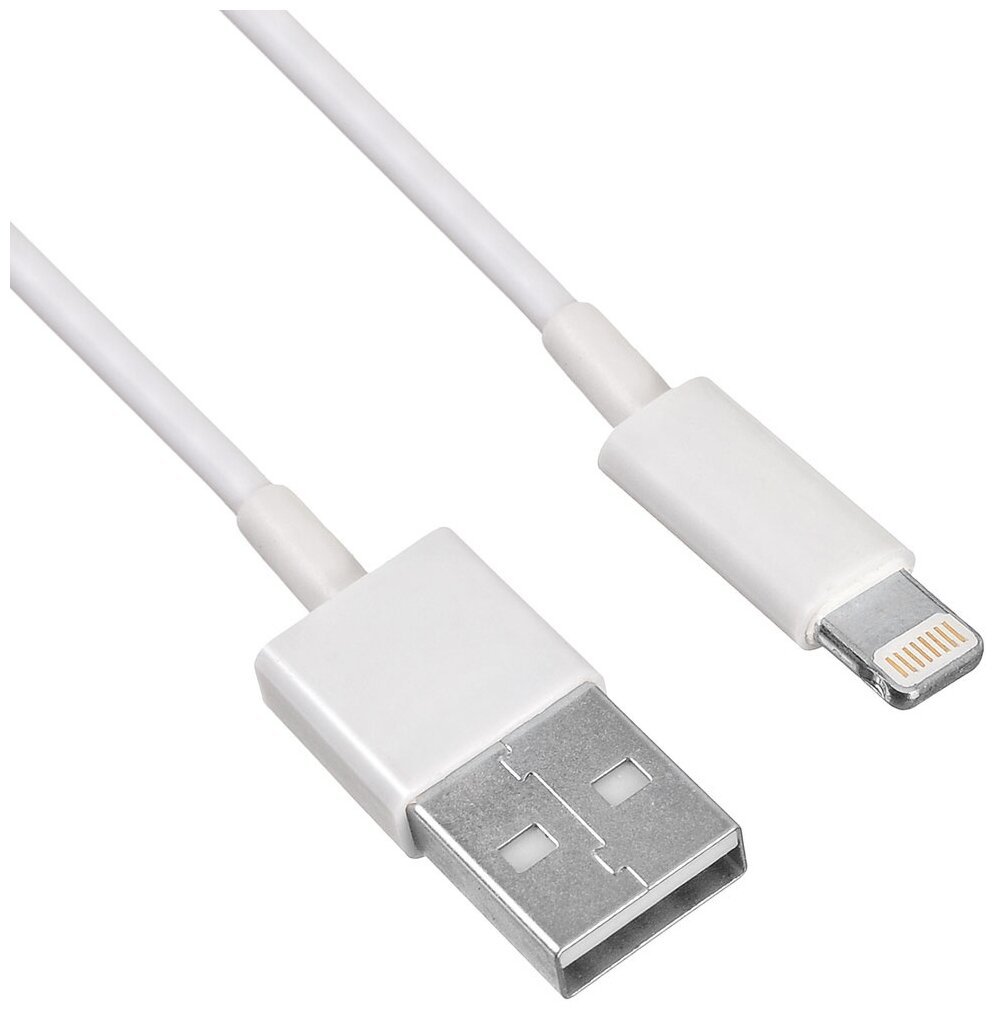 Кабель Buro USB-IP-1.2W2A 1.2м белый