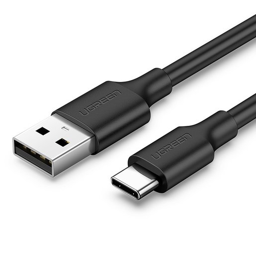 Кабель UGreen US287 (60116) USB-A 2.0 to USB-C Cable Nickel Plating 1 м черный