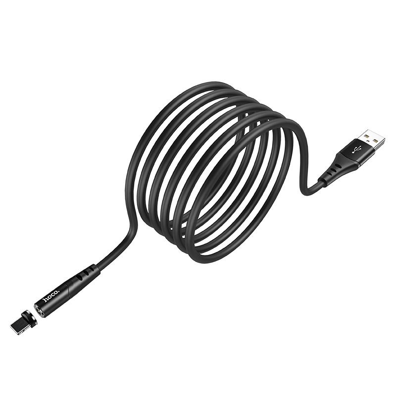 Кабель USB HOCO X60 Honorific USB-Lightning магнитный, 2А, 1м черный