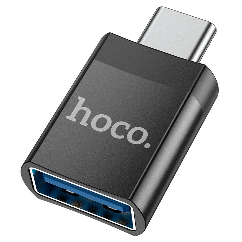 Адаптер HOCO UA17 Type-C male to USB female USB3.0 adapter (черный)