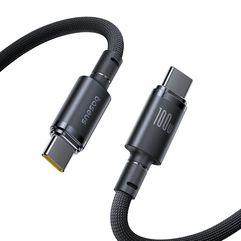 Кабель Baseus E0426V00 Type-C-Type-C New Braided 100W 2м черный