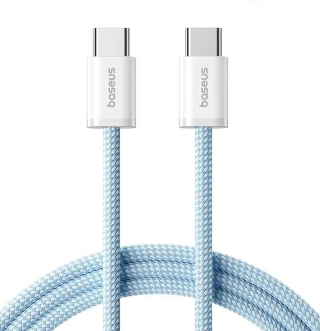 Кабель BASEUS P10381400311-00 Dynamic 4 fast charging cable USB-C to USB-C 100W 1M Galaxy Blue