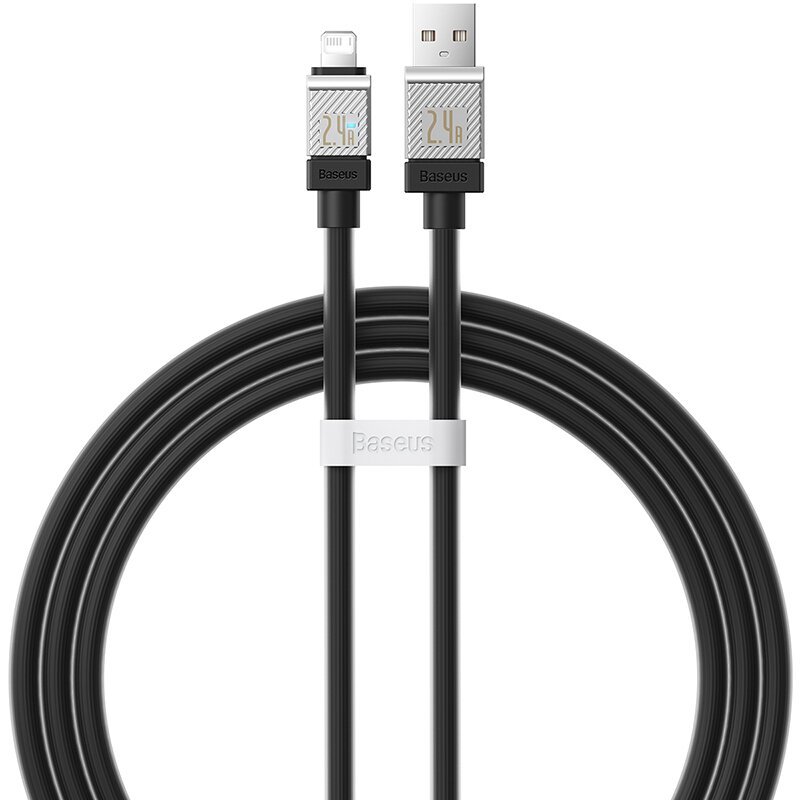 Дата-кабель Baseus CoolPlay (CAKW000401) Fast Charging USB to iP 2.4A 1m Black