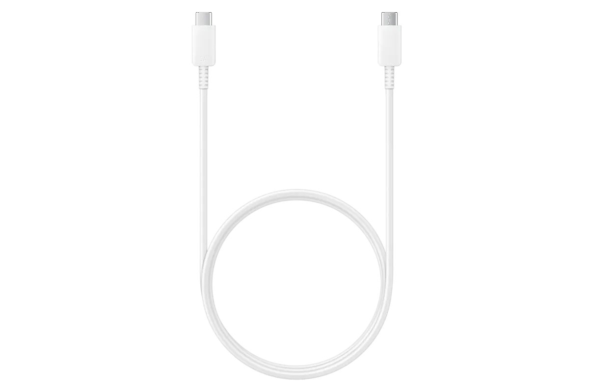Дата-кабель SAMSUNG EP-DN975BWEGWW 5A USB-C to USB-C 1м Белый (EP-DN975BWEGWW)