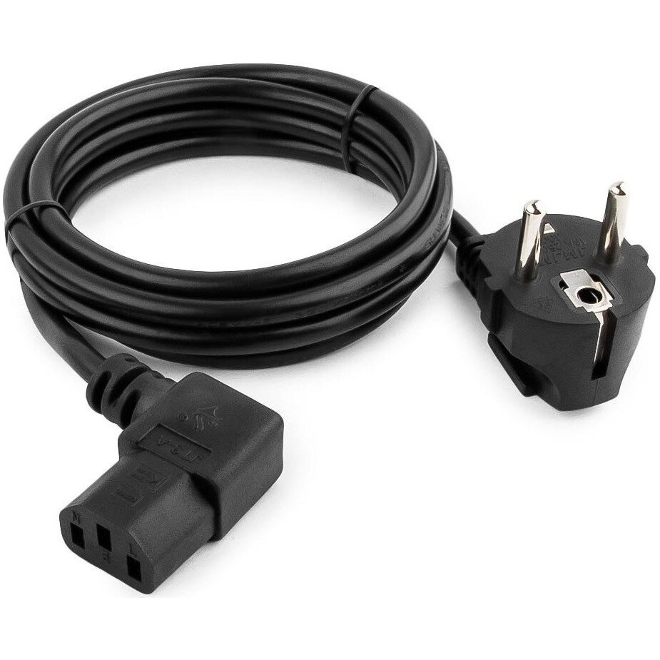 Кабель питания Gembird PC-186A-VDE VDE 0.75мм черный 1.8м