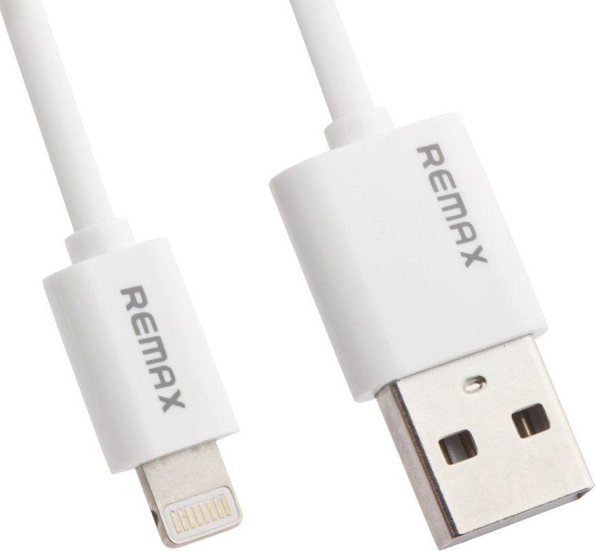 USB кабель REMAX RC-007i Lightning 8-pin, 1м, TPE белый