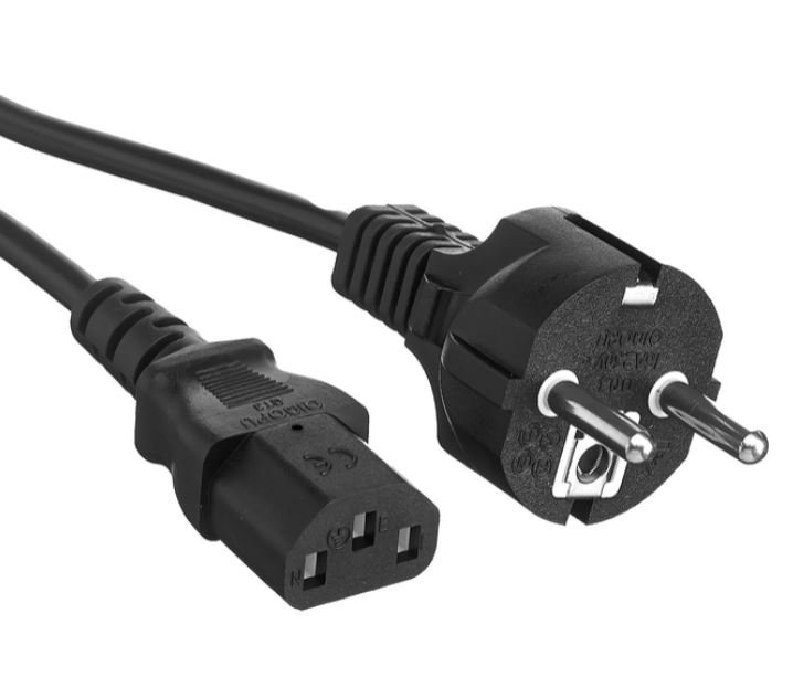 Кабель питания ExeGate Power PC-1,8P (Евровилка Schuko->С13 EP280647RUS ) VDE-250V-3*1.0-CU, 10A, черный, 1.8м