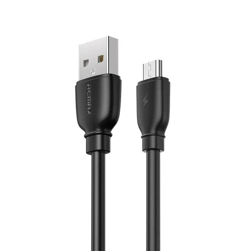 Дата-кабель REMAX Suji Pro 2.4A data cable  RC-138m micro 1м (черный)