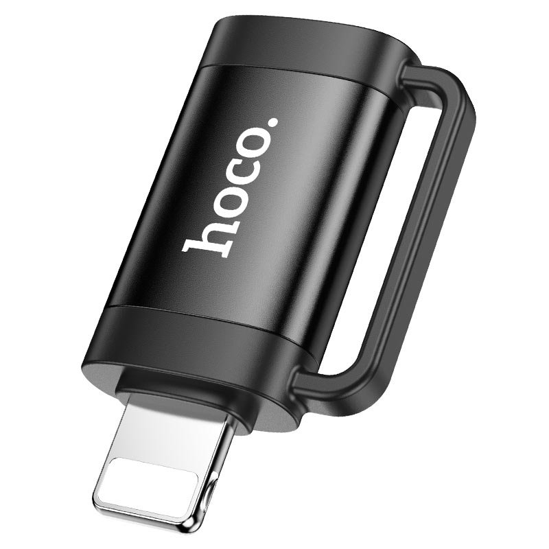 OTG переходник HOCO UA31B iP male to Type-C female OTG adapter (черный)