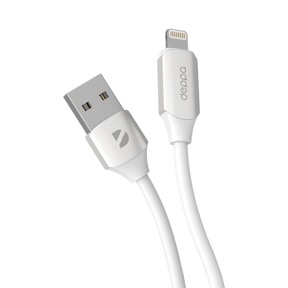 USB кабель Deppa 72534 Silk USB-Lightning White (1.2м)