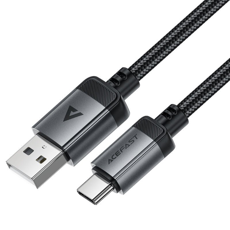 Дата-кабель ACEFAST AF-C20-04-BK USB-A To USB-C Aluminum Alloy Charging Data Cable Black