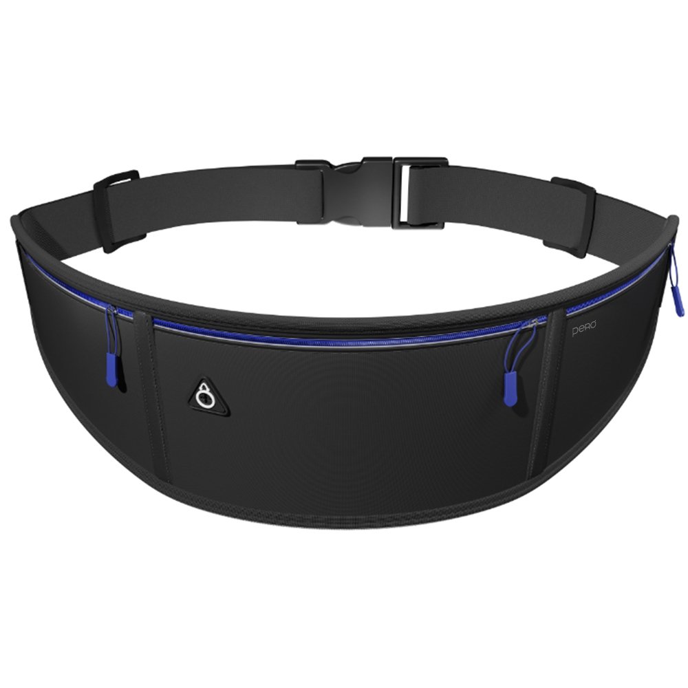 Спортивная сумка на пояс Pero SB01 SPORTS BELT чёрно-синяя