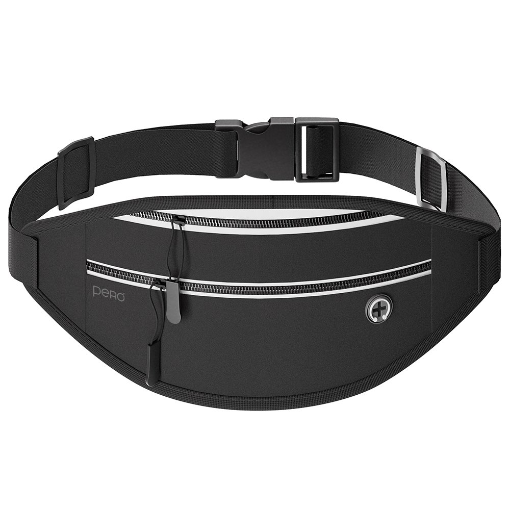 Спортивная сумка на пояс Pero SB02 SPORTS BELT чёрная
