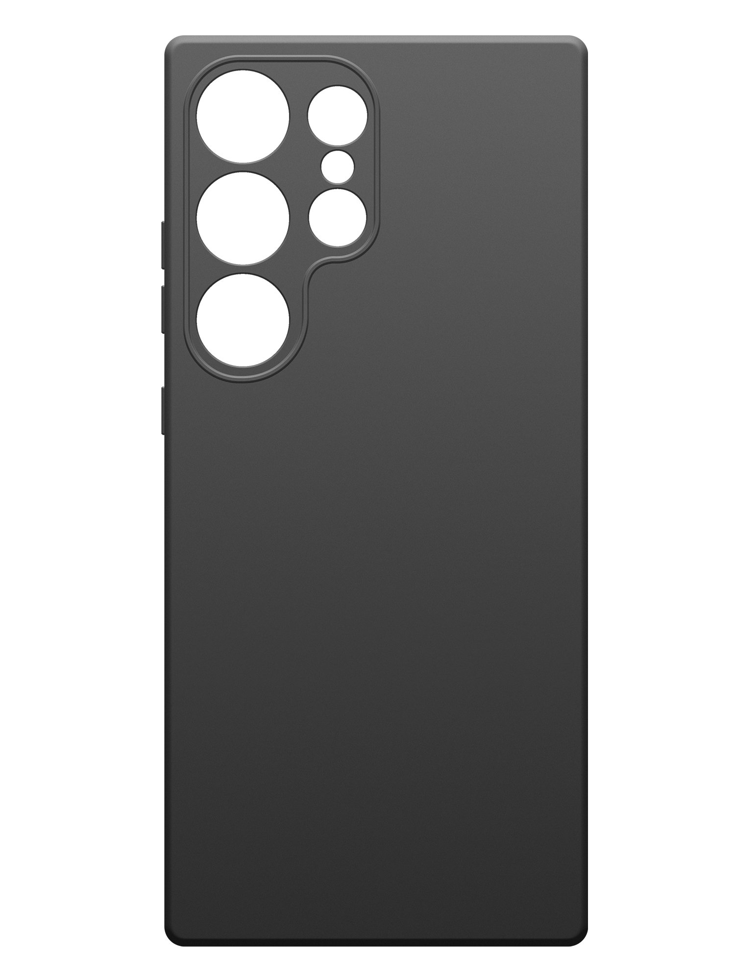 Чехол Silicone Case матовый для Samsung Galaxy S25 Ultra черный