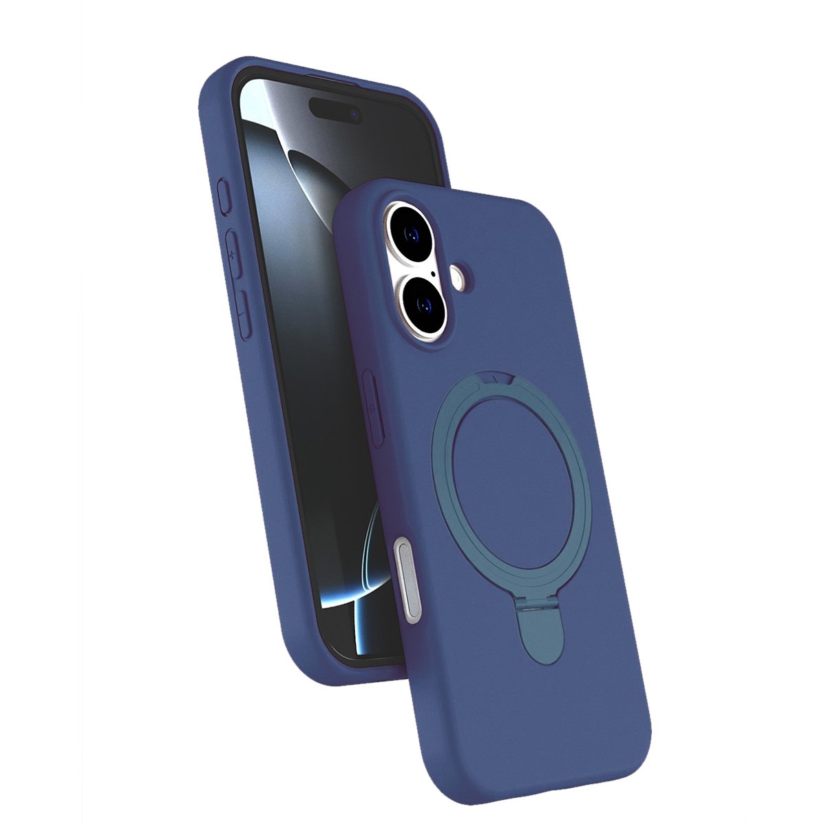 Чехол силикон Revole Mix&Ring для Samsung S26/S27 темно-синий (BMCase ACS81837)