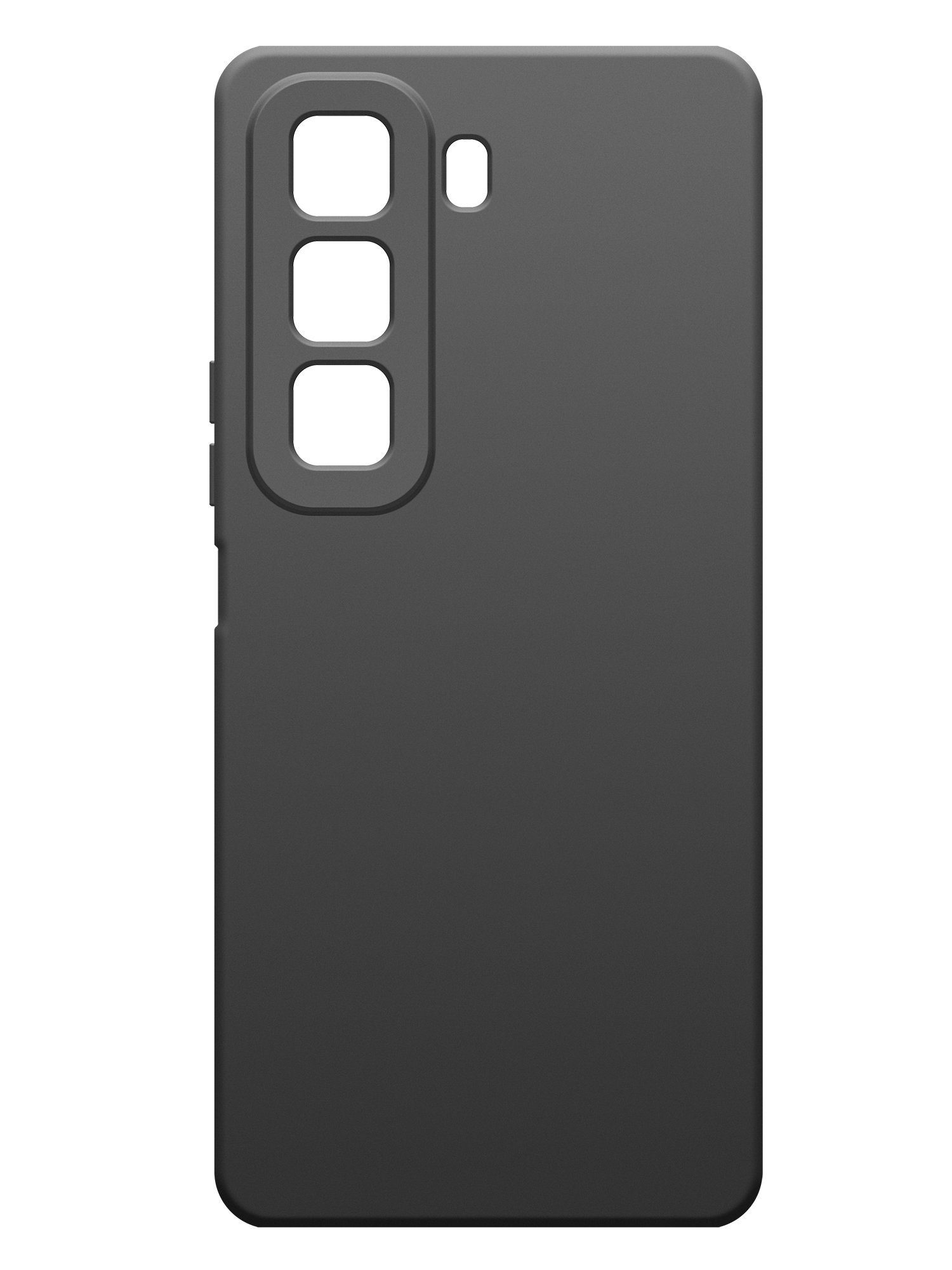 Чехол Silicone Case матовый для Infinix HOT 50 4G черный