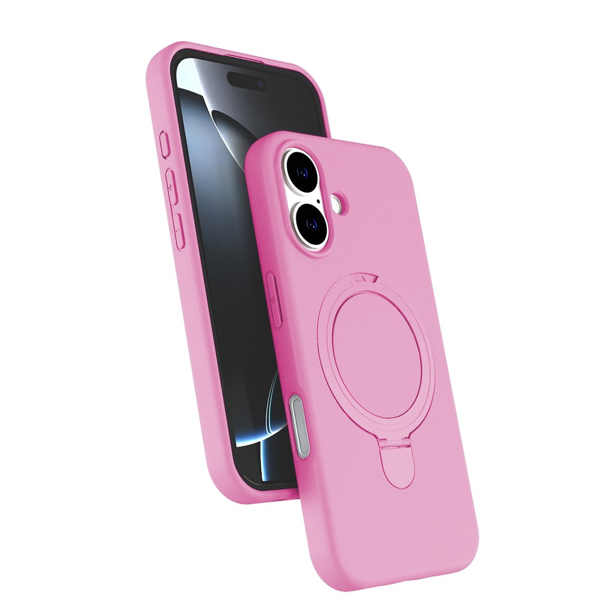 Чехол силикон Revole Mix&Ring для Xiaomi Redmi Note 15 Pro (4G) розовый (BMCase ACS83714)