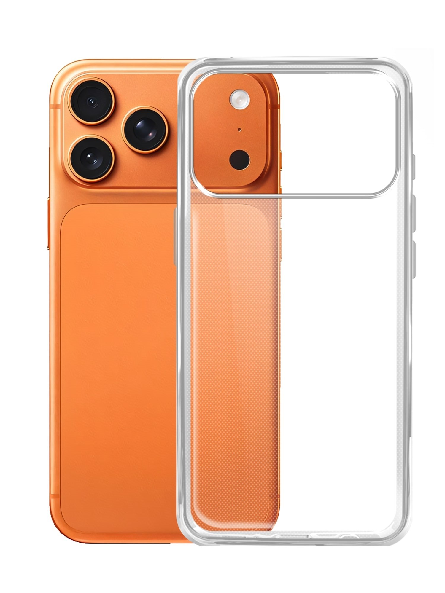 Чехол силиконовый для Apple iPhone 17 Pro прозрачный