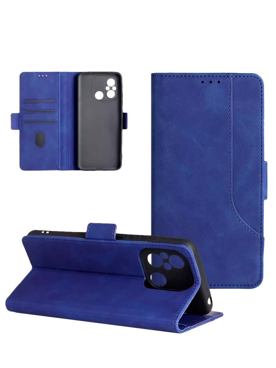 Чехол-книга Nice Styles ACS76854 магнит боковой для Honor 200 LiTE (2024) темно-синий