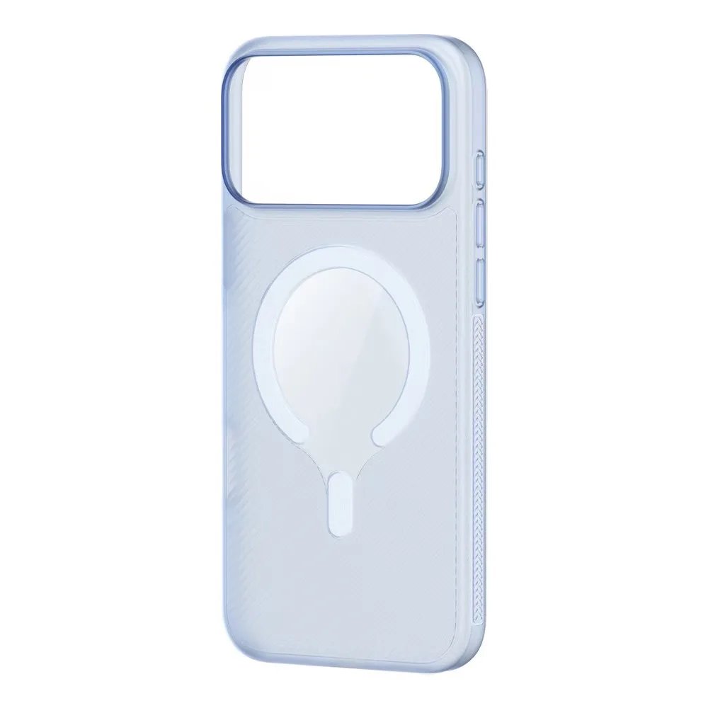 Чехол-накладка UNUK WaveLock ACS00470 рифленый, magsafe для iPhone 17 Pro серый