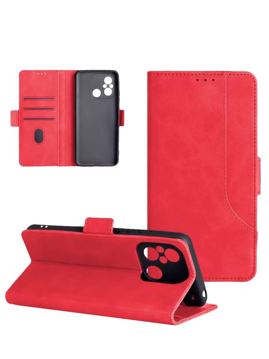 Чехол-книга Nice Styles ACS81987 магнит боковой для Honor X9D 2025 красный