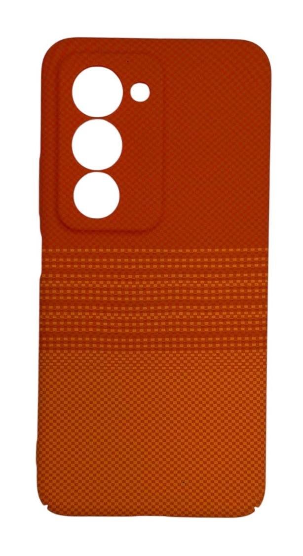 Чехол пластиковый под Carbon Xiaomi Redmi 15 (169мм) Оранжевый