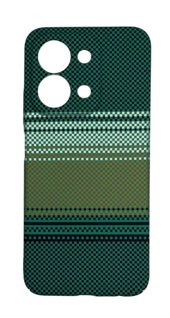 Чехол пластиковый под Carbon Xiaomi Redmi 15C Зеленый
