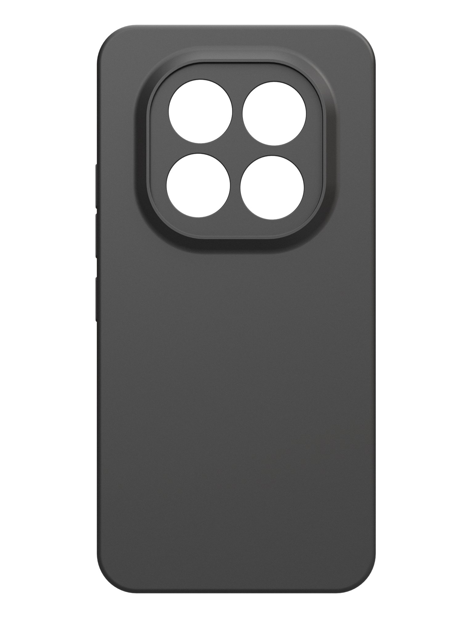 Чехол Silicone Case матовый для Xiaomi POCO M8 Pro 5G черный