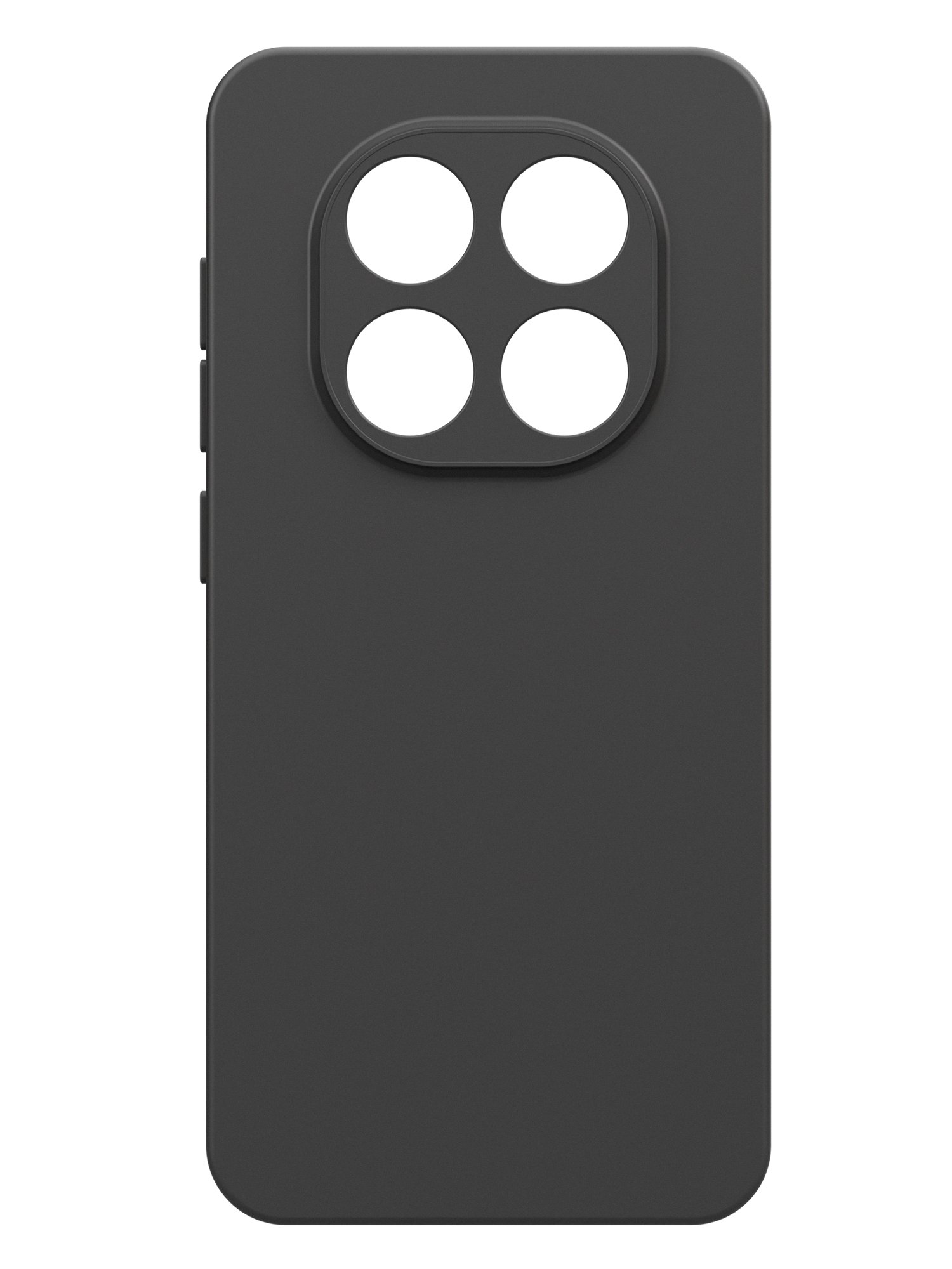 Чехол Silicone Case матовый для Xiaomi POCO M8 5G черный
