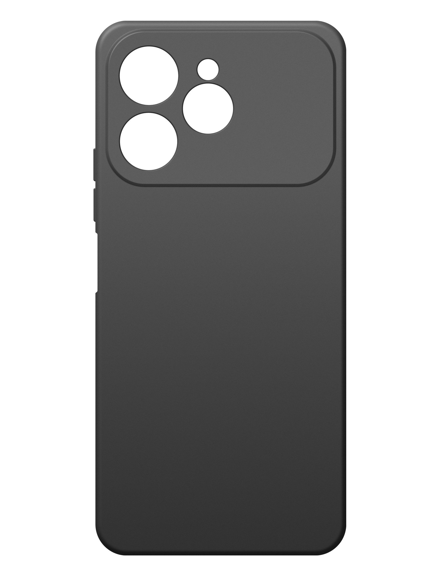 Чехол Silicone Case матовый для Tecno Spark 40 черный