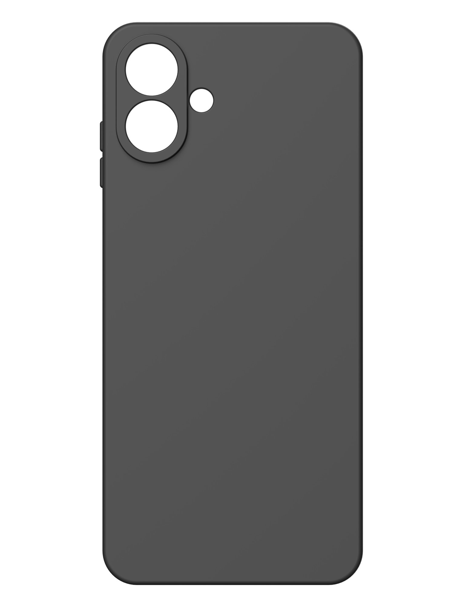 Чехол Silicone Case матовый для Samsung Galaxy A07/ A07s/ A08 черный