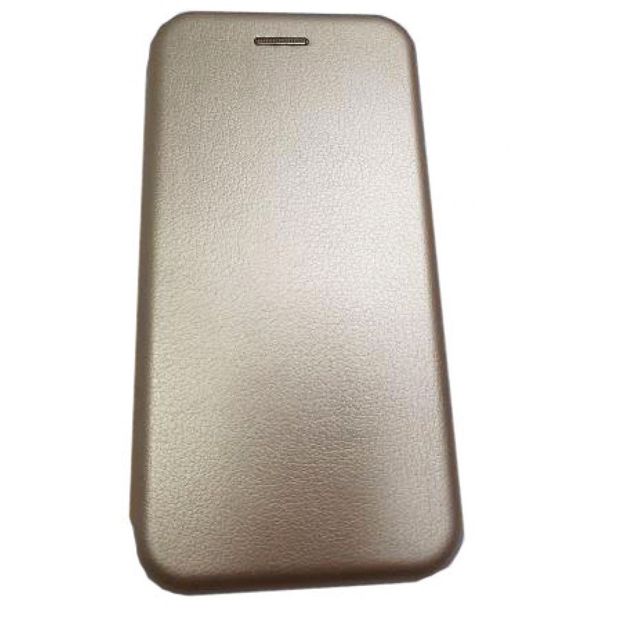 Чехол книга на силиконовой основе и магните для Samsung Galaxy S23 Book с округленными краями золотой (Brauffen-Earldom 00-00052640)