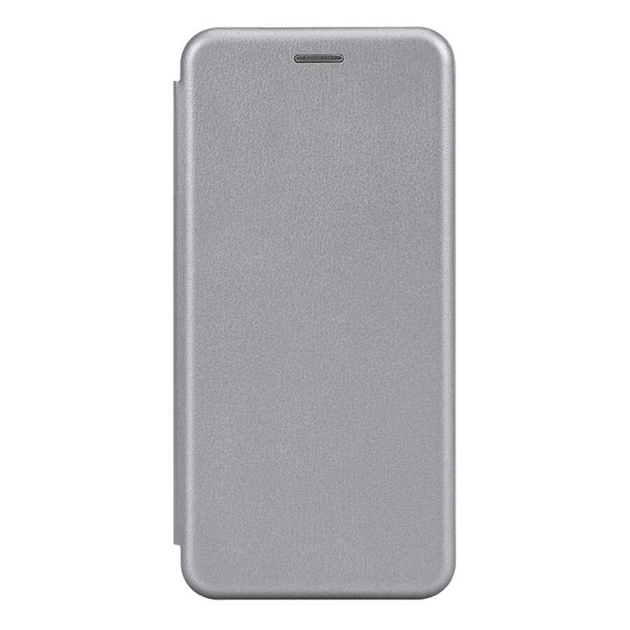 Чехол книга на силиконовой основе и магните для Xiaomi Redmi 15 4G 169mm Book с округленными краями серебряный (Brauffen-Earldom 00-00060809)