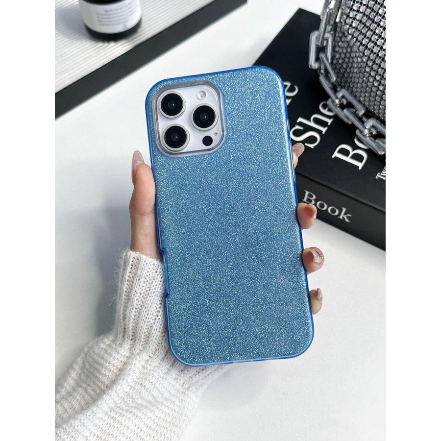 Накладка силиконовая блестящая для Huawei Honor P40 Pro голубой (Brauffen-Earldom 00-00033149)