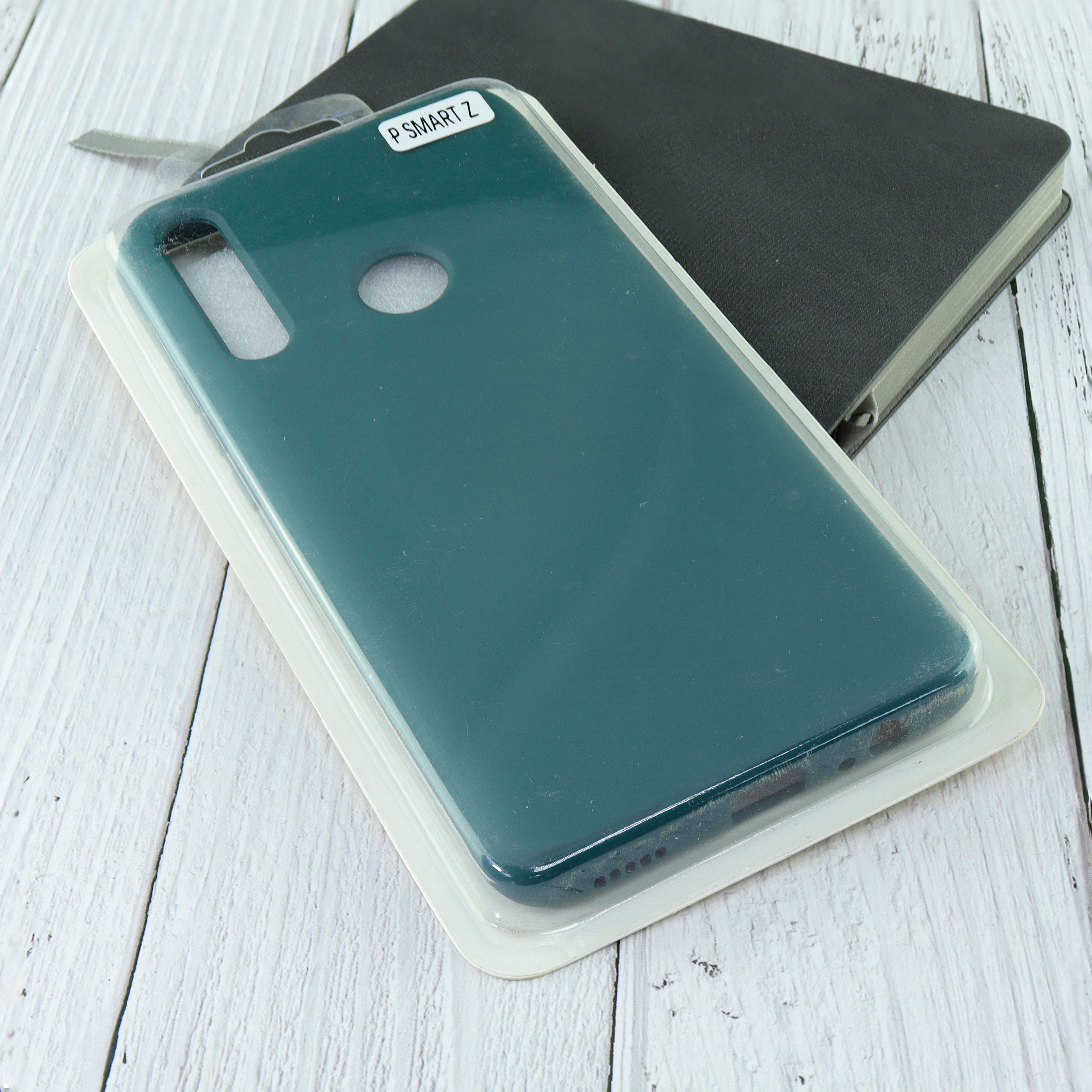 Чехол силиконовый soft touch 2mm для Huawei P smart Z/Honor 9X (с отпечатком), хаки