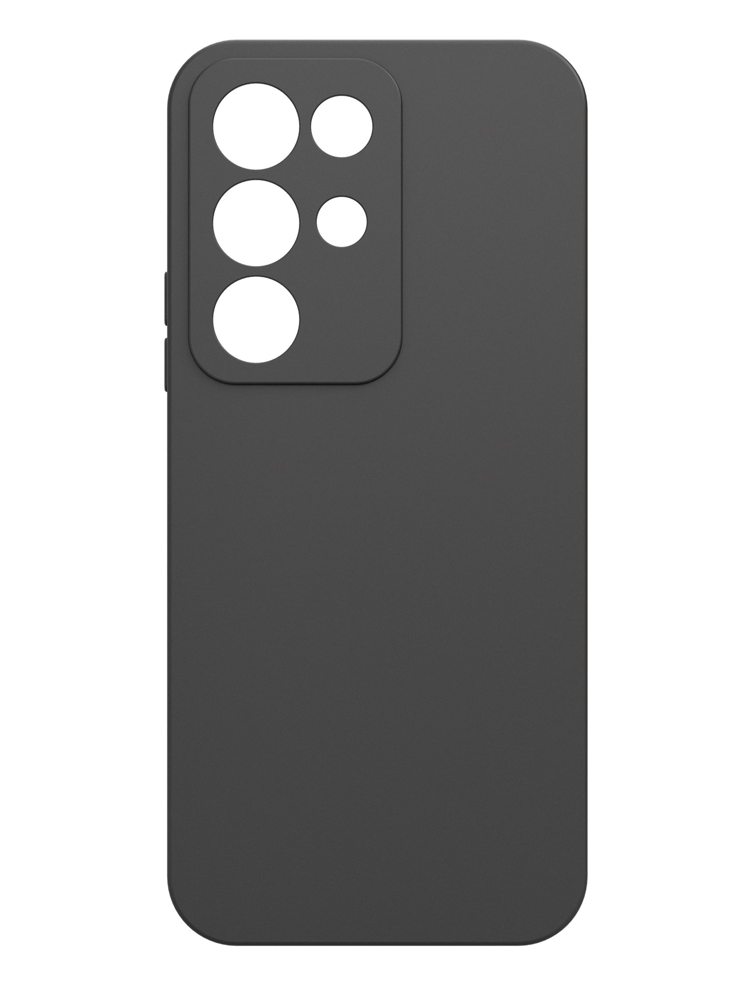 Чехол Silicone Case матовый для Realme C85 черный