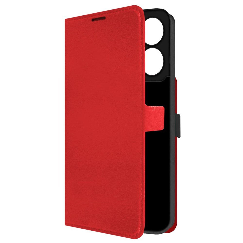 Чехол-книжка Krutoff Eco Book для Xiaomi Redmi 13C/Poco C65 красный