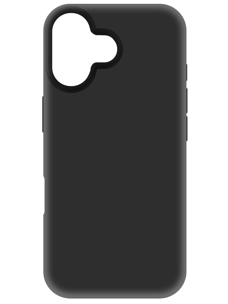 Чехол-накладка Krutoff Soft Case для iPhone 16 черный