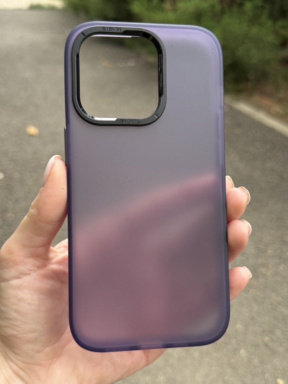 Чехол X-level Light sand для iPhone 14 Pro (Deep Purple)