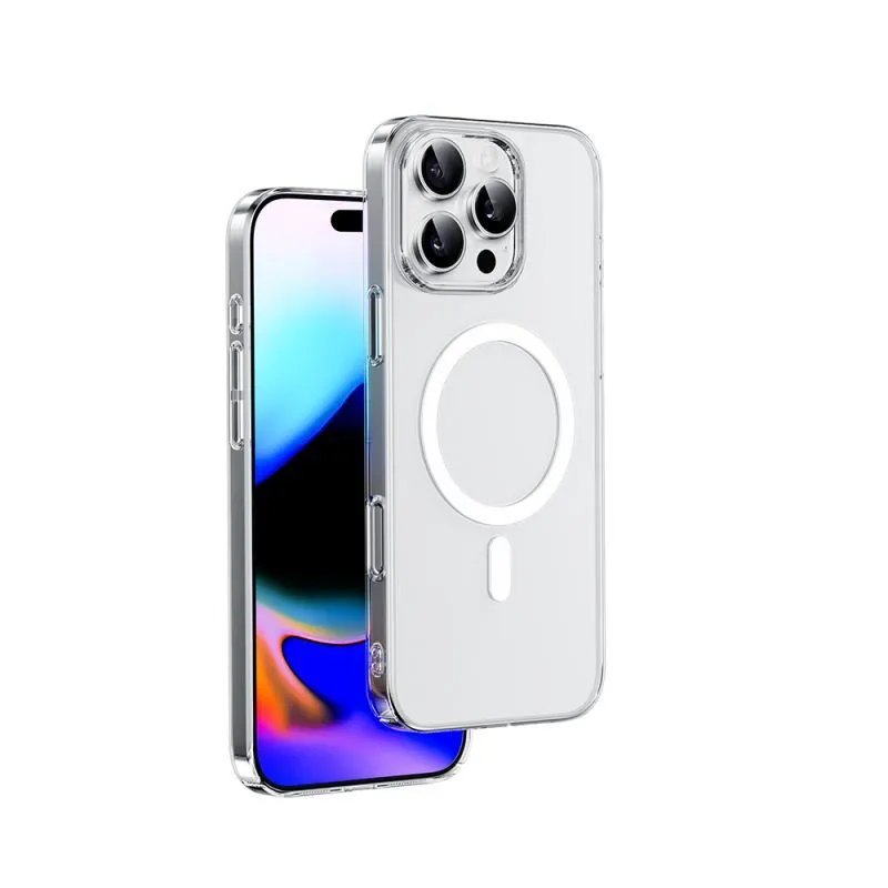 Чехол для iPhone 16 Plus с MagSafe WiWU MCC-102 с кнопкой Camera Control (Прозрачный)
