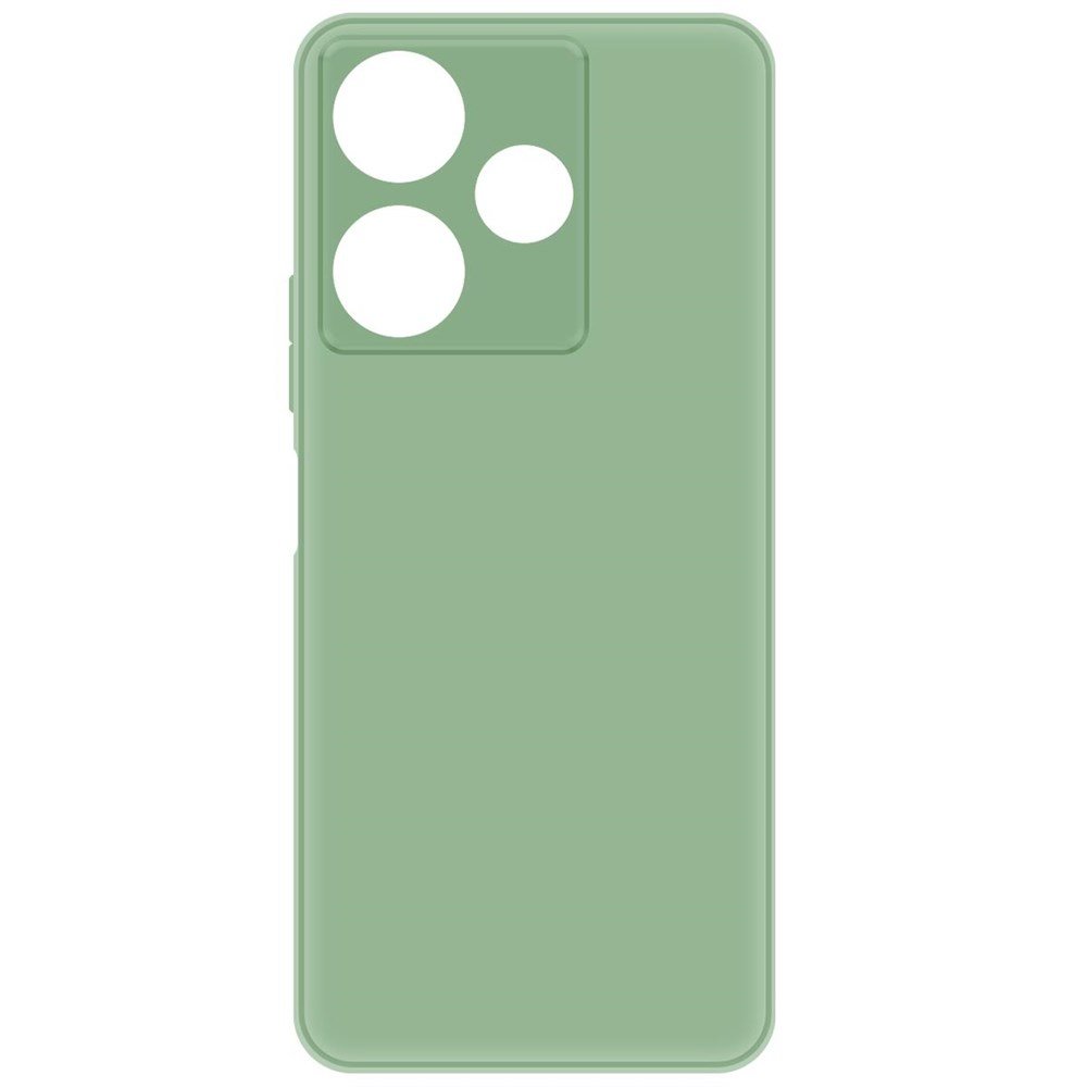 Чехол-накладка Krutoff Silicone Case для Xiaomi Redmi 13/Poco M6 4G зелёный
