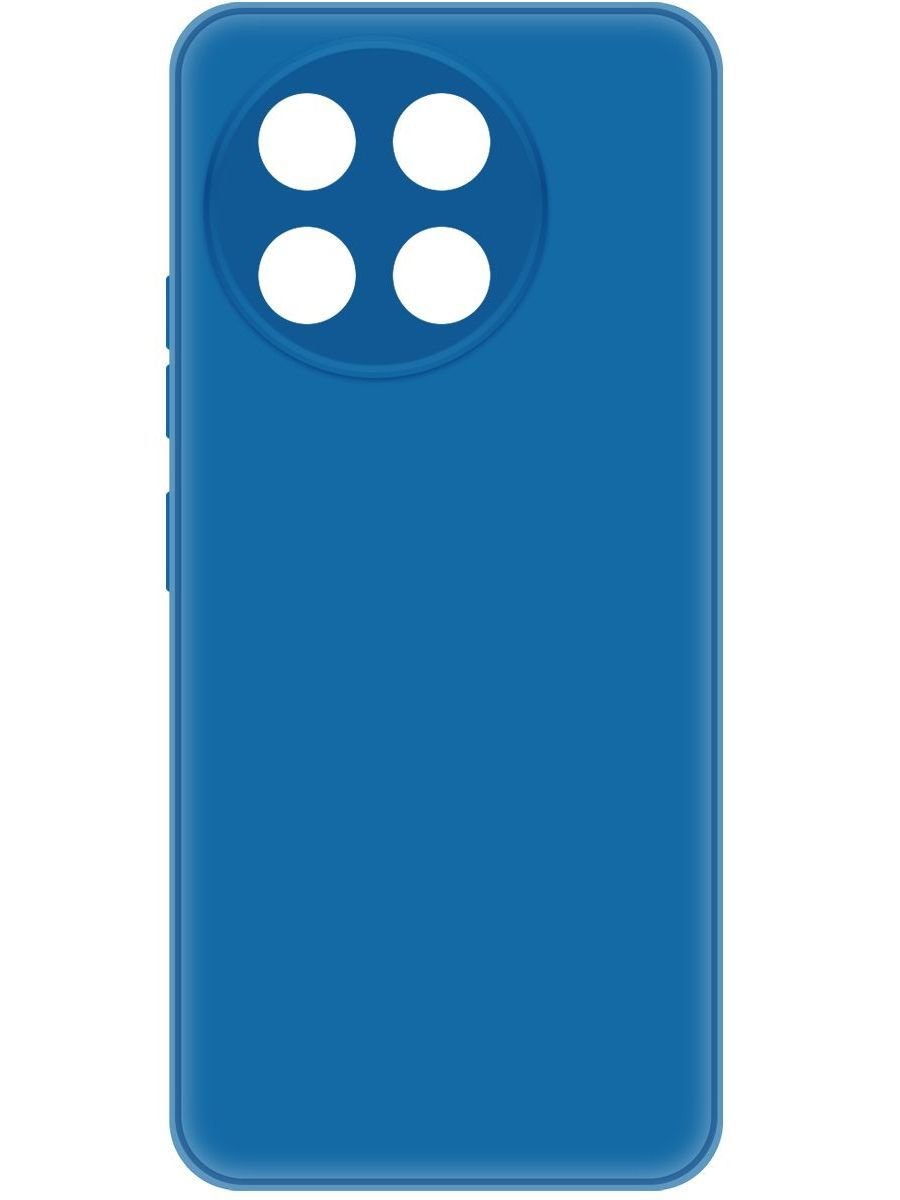 Чехол-накладка Krutoff Silicone Case для TECNO Spark 30 Pro синий